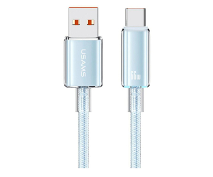 Kabel USAMS Kabel US-SJ658 6A USB-A do USB-C 1,2m niebieski